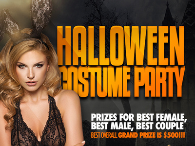 Halloween Costume Party Poster branding graphic design party poster print design