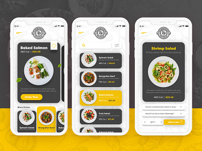 Restaurant Mobile App Template V 1.0 app design food restaurant ui design user interface design ux