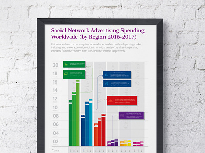 Info graphic Chart for Social Media Advertising