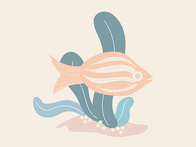 Inktober'20 - Fish flat design flatdesign illustration illustrator inktober inktober20 vector vector art vector illustration