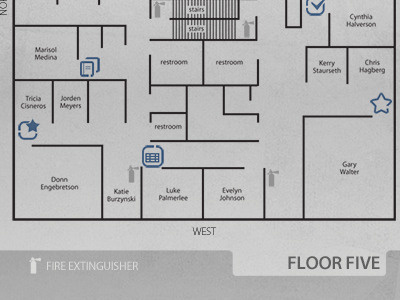Elevator Display Design (map portion)