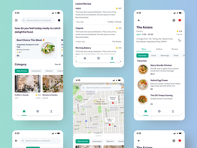 Restaurant Finder Mobile App app design figma indonesia mobile app product design restaurant ui uiux ux