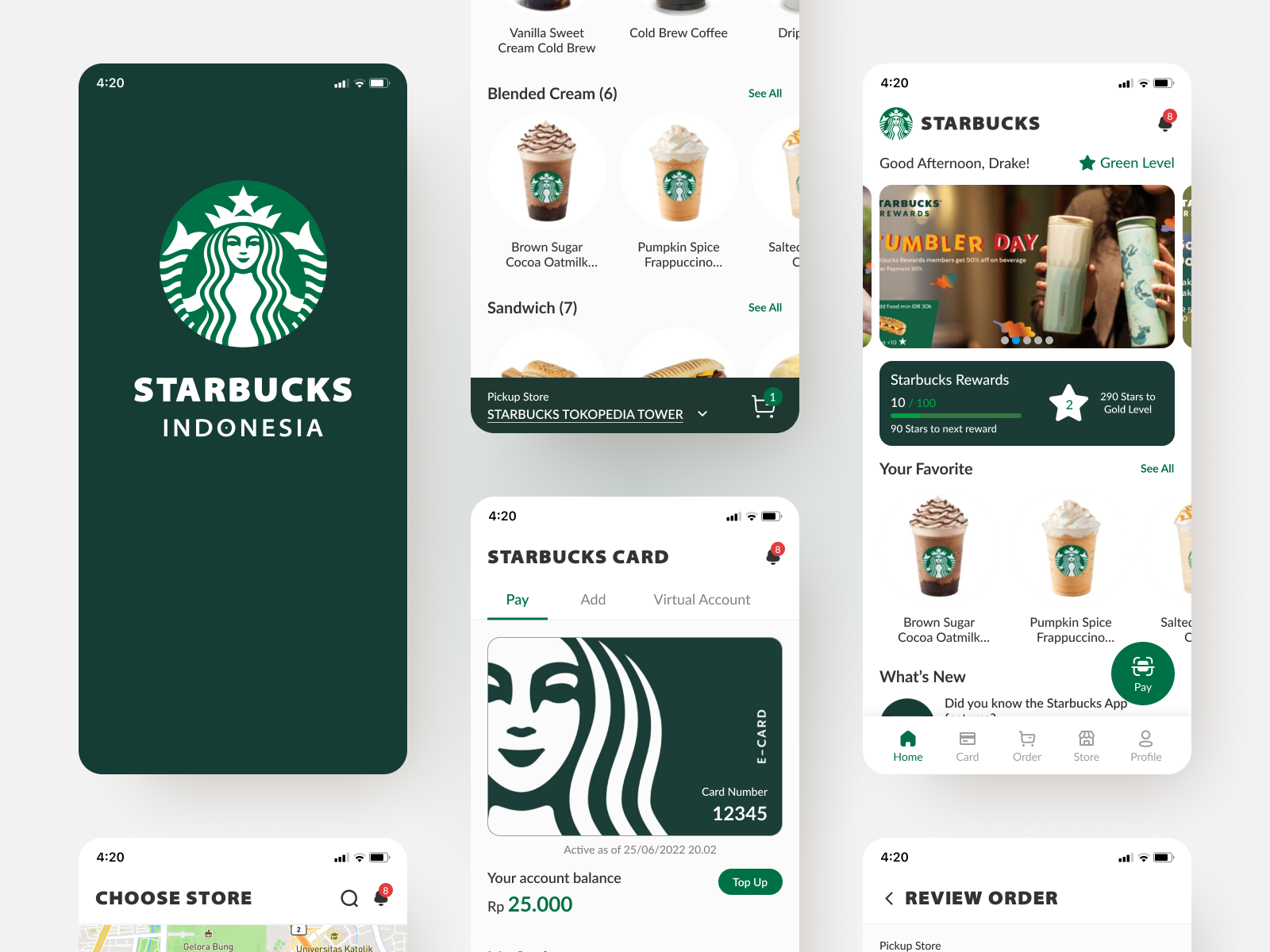 Starbucks Indonesia Coffee Shop Mobile App - Redesign by Daffa Pratama ...