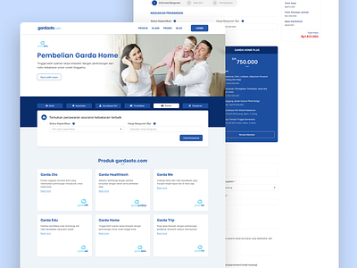 Insurance Company Landing Page Website (GardaOto.com) - Redesign company design figma indonesia insurance jakarta landing landing page product design ui uiux ux website