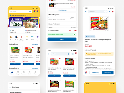 Online Minimarket Mobile App (Klik Indomaret) - Redesign app design figma grocery indonesia jakarta mobile mobile app product design ui uiux ux