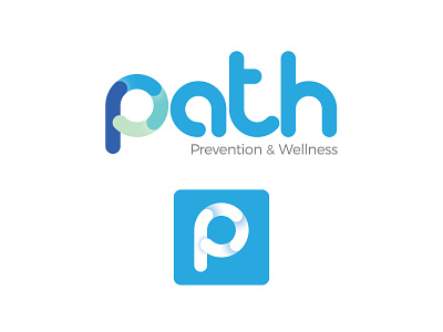 Path Logo & Icon app icon blue health healthcare icon logo logo design therapy wellness