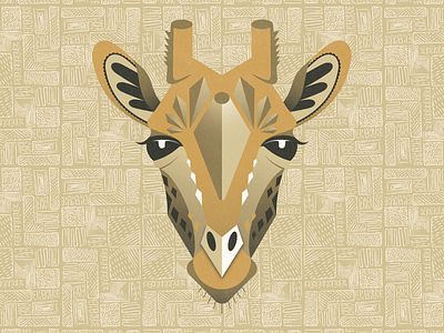 Geo-raffe adobe illustrator animal geometric giraffe illustration symmetric symmetrical