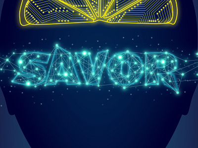 Savor Cover Reimagined pt. 1 glow neural network savor typography