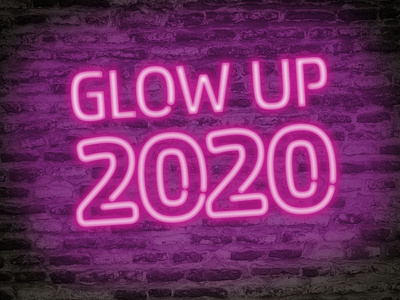 Neon Glow Party Text
