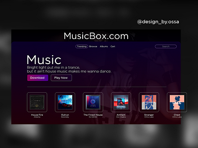 Concept design for a music related website design illustration ui uiux ux web web design website