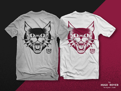 Evil Cat T-Shirt Design animal cat clothing drawing illustration t shirt tattoo