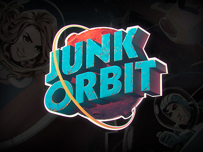 Junk Orbit Board Game Logo Design