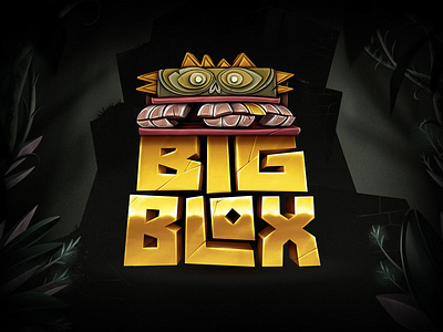 Big Blox Slot Game Logo Design