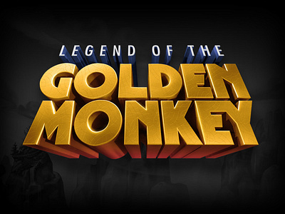 Legend of the Golden Monkey Slot Game Logo Design