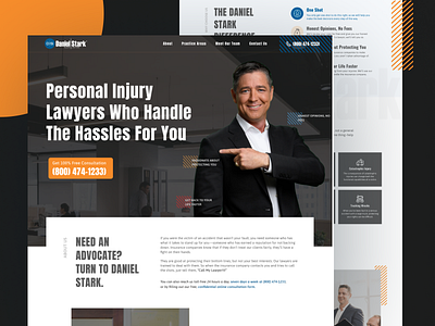 Landing Page design for Injury Lawyers