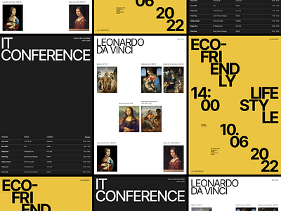 Swiss-style posters conference design it leonardo da vinci poster posters swiss style swiss style posters ui