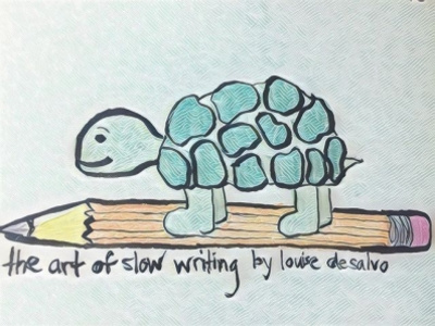 Slow Writing animation design flat illustration