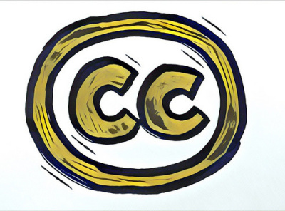Creative Commons Licence design flat icon illustration logo typography web website