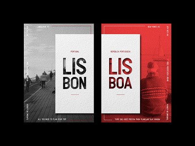 lisbon welcome posters art branding brochure design design minimal poligraphy type typography ui web