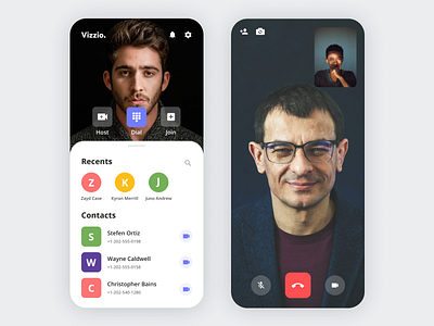 Video Chat Mobile App app call dribbble ui uidesign video video app video calling app video chat video chat app video conferencing video game video meeting videocall videochat zoom