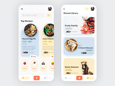 Recipe Sharing Mobile Application by Priyank Shah on Dribbble