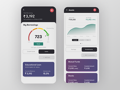 FinPal - Loans and Investments UI design