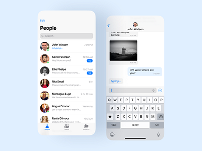 Chat App app apple chat app chatbot chatting chatting app dribbble illustration message message app messages messaging messaging app messenger text ui