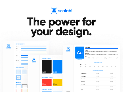 Introducing Scalabl Design System for Figma! card cards color guide component component library components design system designsystem figma freebie freebies library scaling style guide styleguide typogaphy ui uidesign