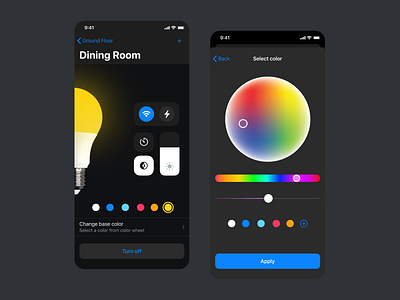 Smart Home Light iOS App