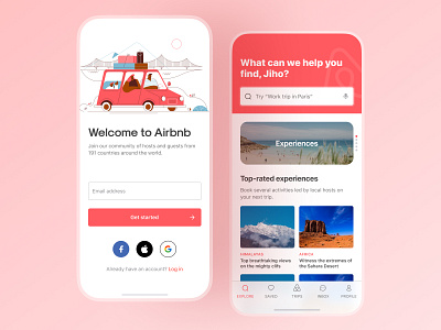 Airbnb Redesign airbnb app booking dribbble holiday holidays hotel hotel app hotel booking hotels redesign travel travel app ui