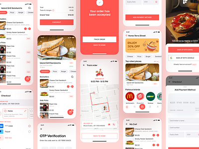 Foodcy - Food Delivery App UI Kit