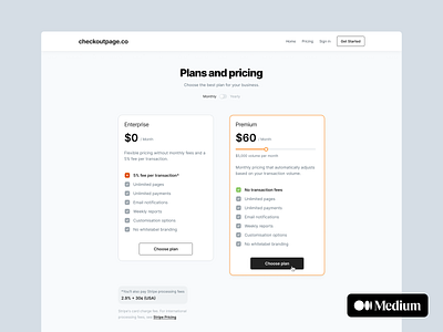 Redesigning a pricing page experience app case case study casestudy dribbble figma finance medium medium article plan plans pricing pricing page pricing plans redesign space subscription ui uidesign userinterface