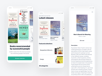Book recommendation concept app app concept book book reading book recommendations book store books design dribbble ebook figma library mobile app reading ui uidesign userinterface