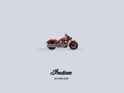 Motomoji: 2015 Indian Scout emoji illustration motorcycle vector