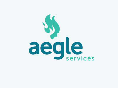 Aegle Services Logo beauty brightness fire flame glory goddess greek health medical medicine radiance splendor