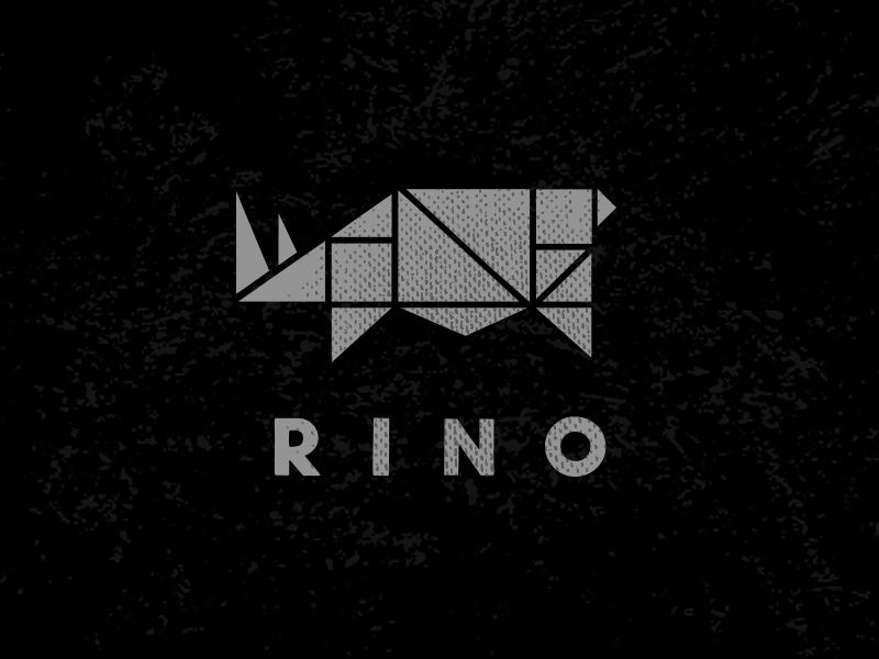 Denver RiNo Logo arts denver geometric gray grids rhino rino squares streets tangrams triangles