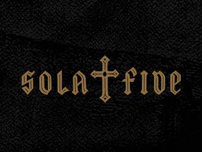 Sola Fide (By Faith Alone) blackletter faith illustration lettering reformation