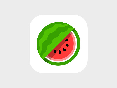 Watermelon Icon android flat fruit icon ios lunch slices watermelon