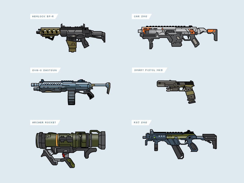 Titanfall 2 Weapons by Tim Kordik on Dribbble