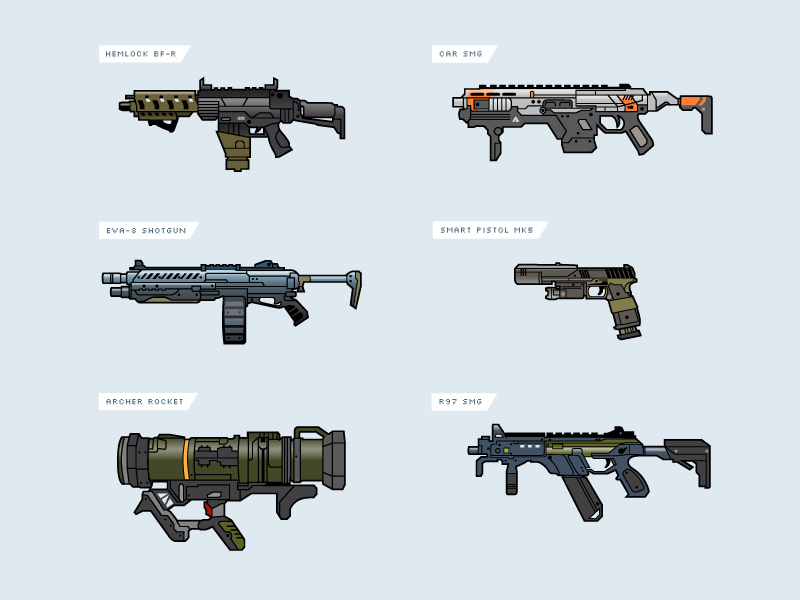 titanfall 2 weapons