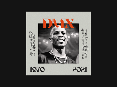 DMX Tribute 🙏 album cover black design designed by paul dmx figma graphic design hip hop lettering poster rap red script type typography ui