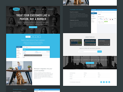 Retreaver Site dark design grid layout product responsive service type ui ux web website