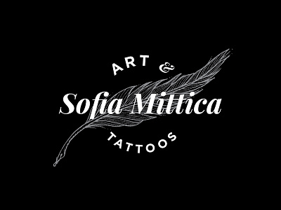 Art & Tattoos Concept artist branding concept dark design graphic identity illustration logo tattoo typography vintage