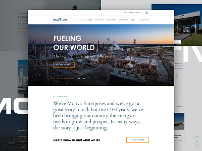 Motiva Website clean design editorial grid interface landing modern photo site type ui web