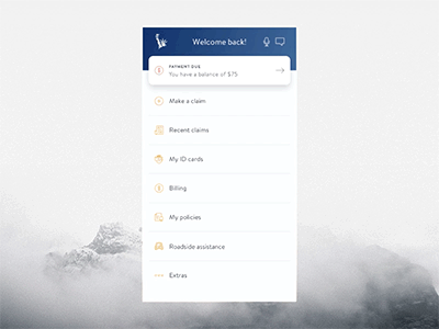 Liberty Mutual Prototype interaction ux ui typography mobile ios interface icon gif cars animation app