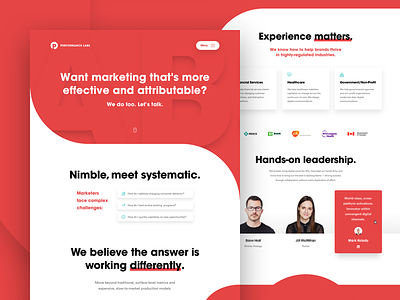 Performance Labs — Landing Page
