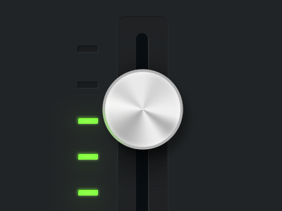 UI Slider lights metallic shine slider ui