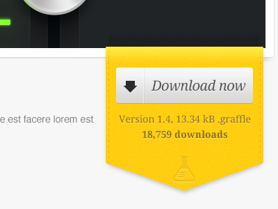 3Degrees Labs - Download button button download labs yellow