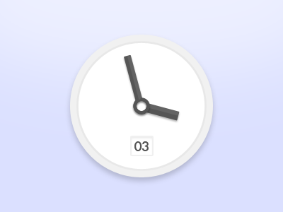 Simple clock (PSD) clean clock icon psd simple