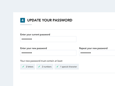 Password validation helper